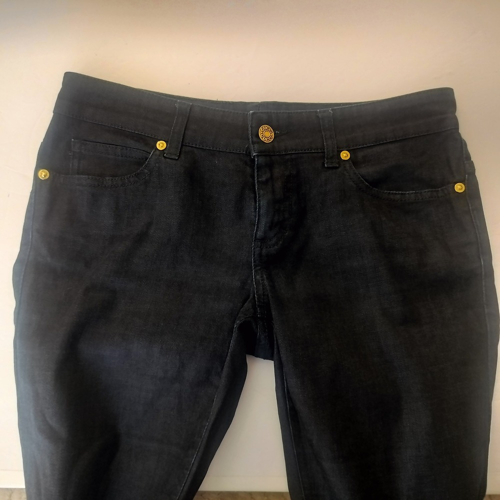 Gucci Mens Dark Wash Straight Leg Denim Jeans Made in Italy Size 8-10 US Indigo - Picture 5 of 11